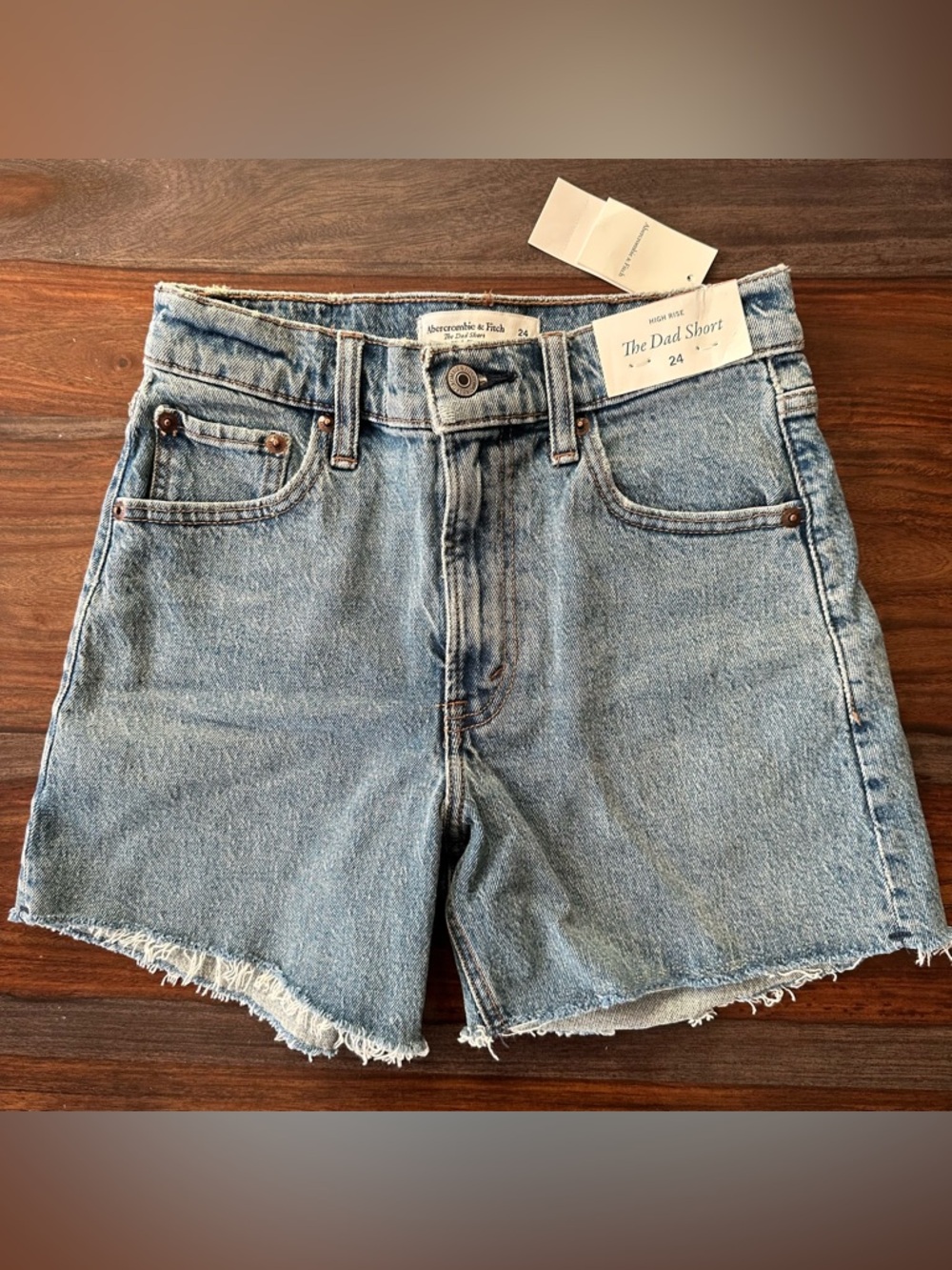 Abercrombie & Fitch Cutoff Dad Shorts